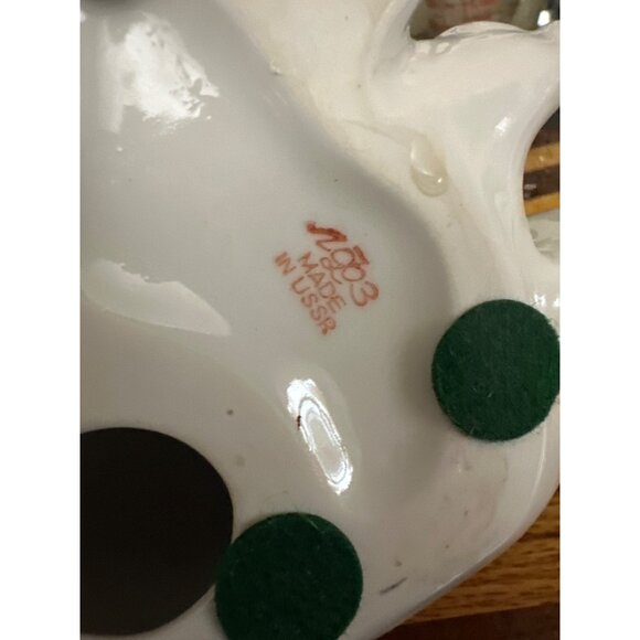 Vintage Porcelain Lomonosov Dalmatian Figurine No. 2803 Made In USSR Russia - Picture 5 of 7